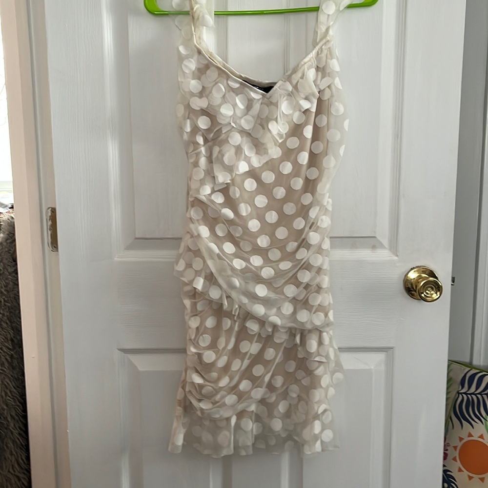 Forever 21 white polkadot size large